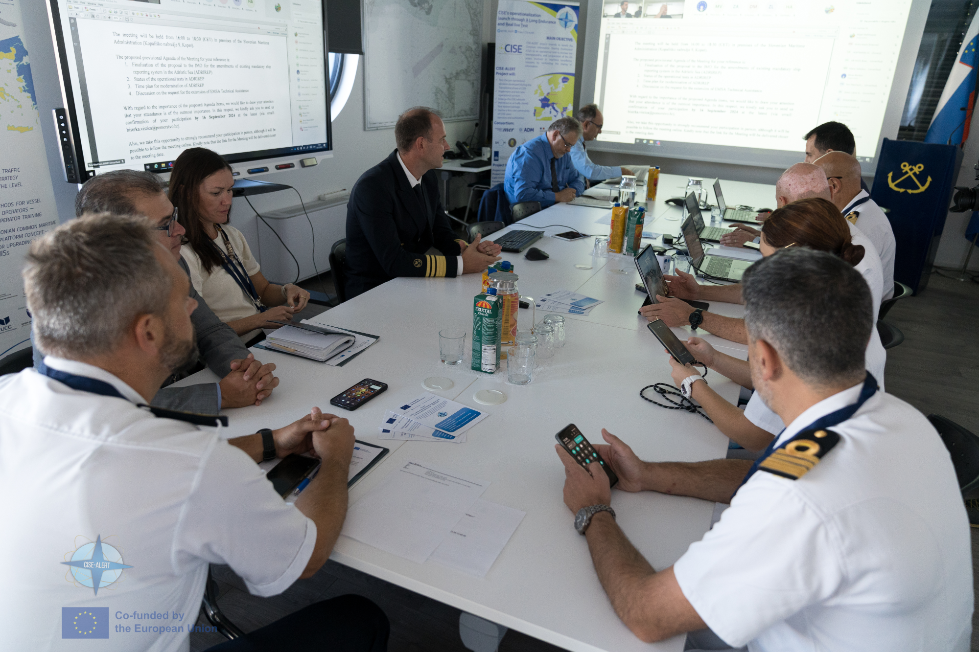 The Slovenian Maritime Administration organized CISE-ALERT national event and demonstrated first wider use of CISE services during international exercises at sea, Adriatic Sea SARex exercise 2024