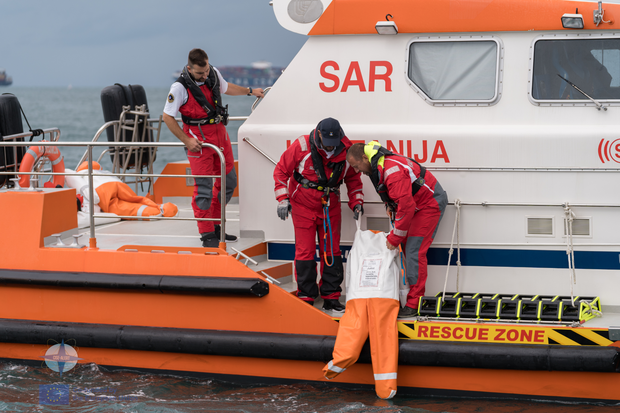 The Slovenian Maritime Administration organized CISE-ALERT national event and demonstrated first wider use of CISE services during international exercises at sea, Adriatic Sea SARex exercise 2024